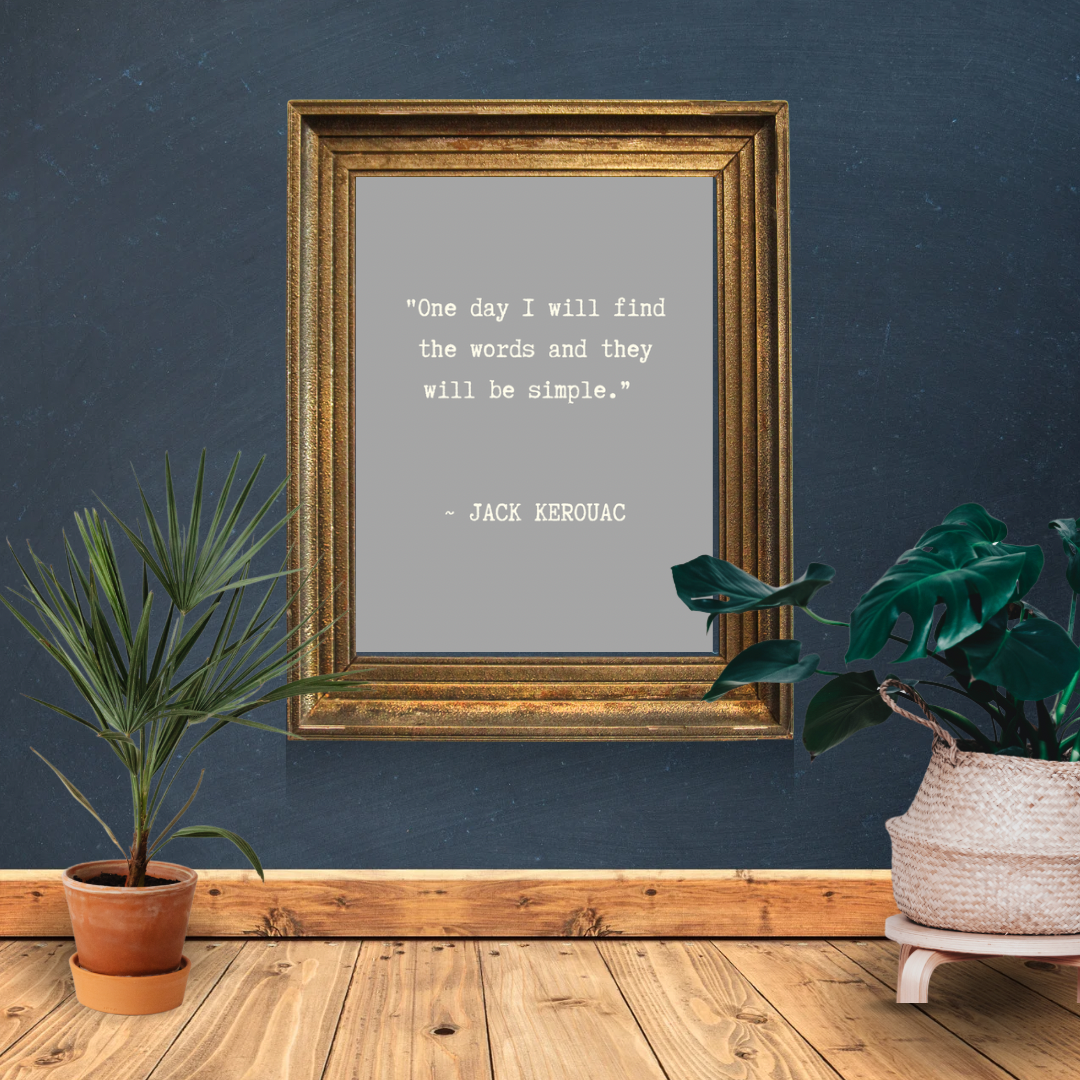 Typography Print, Jack Kerouac