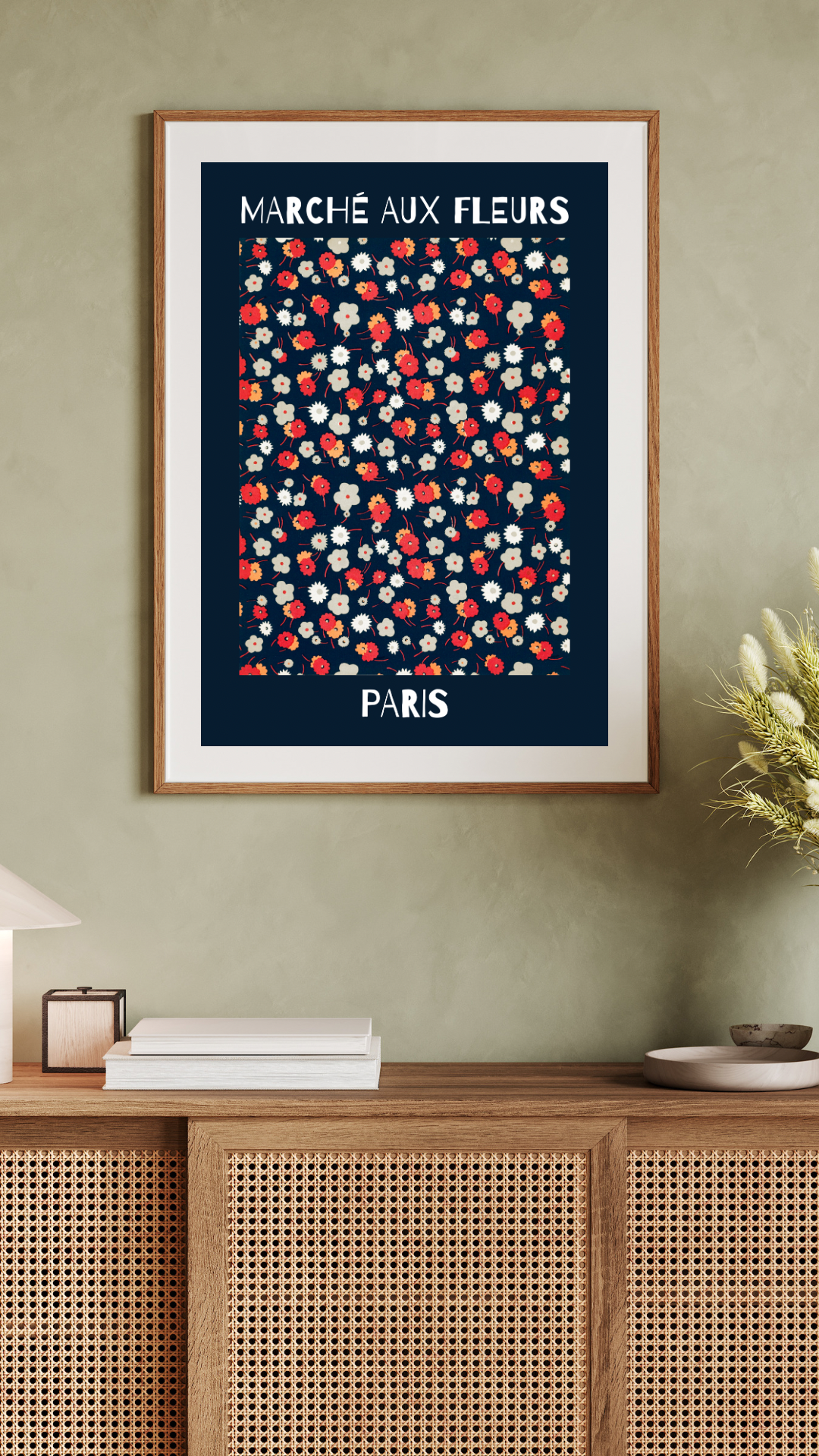 Flower Market, Marché aux Fleurs Print