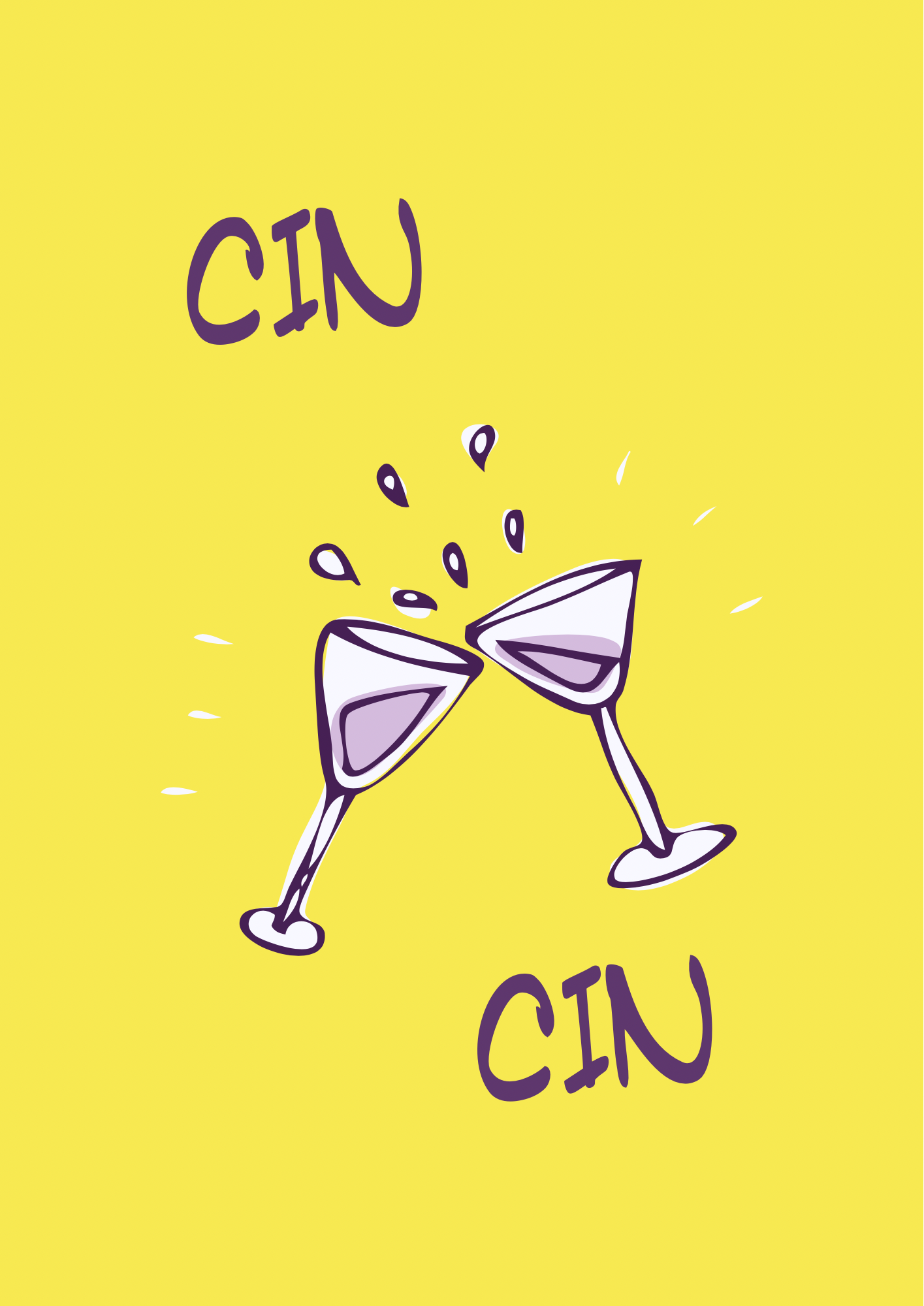 Cheers Wine Print