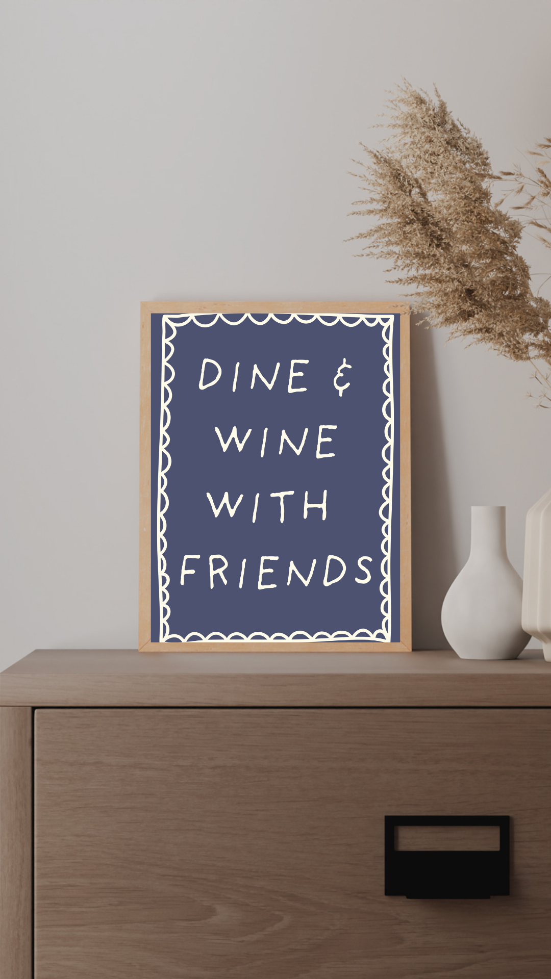 Dine and Wine With Friends Print