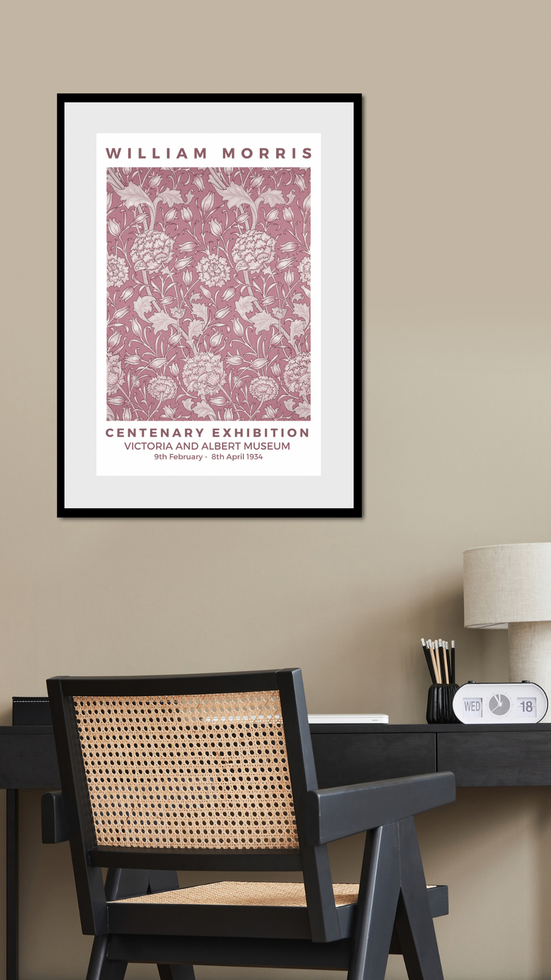 William Morris Print, Wild Tulip Pattern