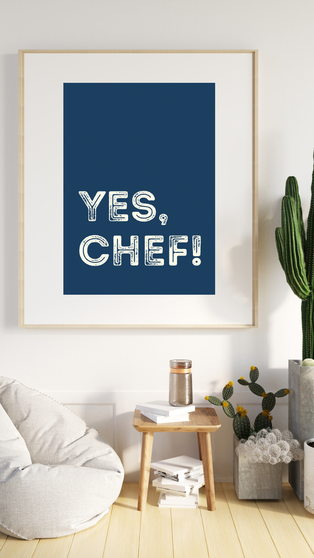 Yes Chef Wall Print