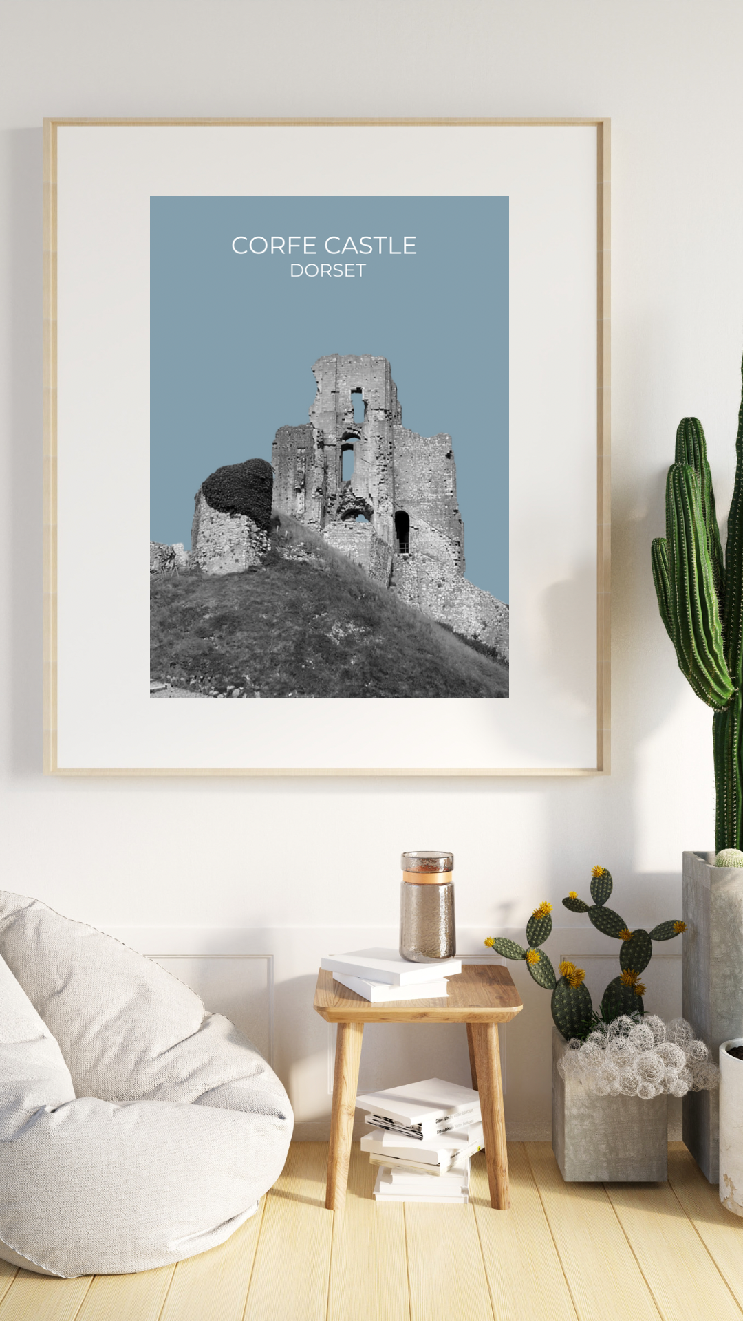 Corfe Castle, Devon, Wall Print