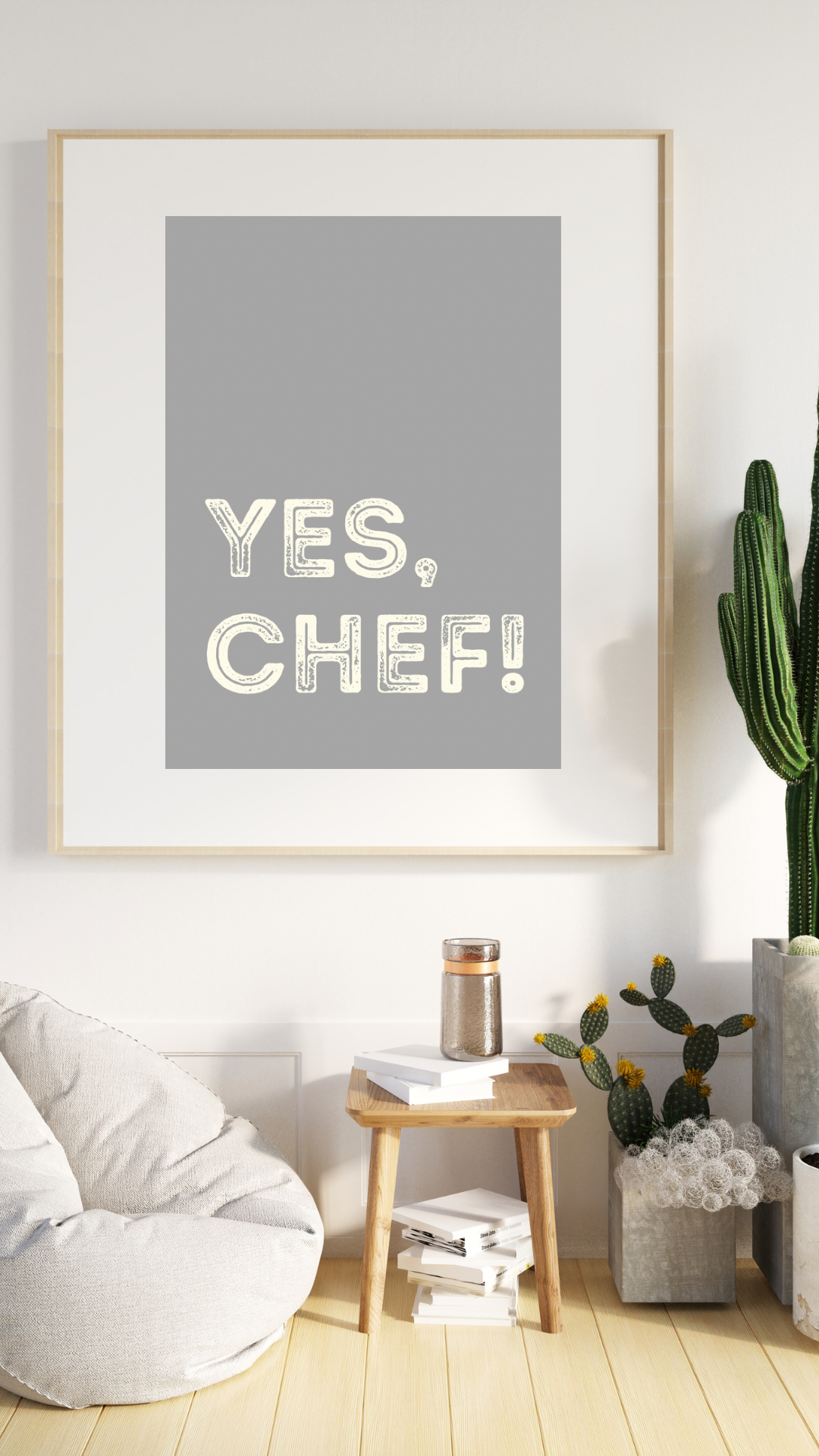 Yes Chef Wall Print