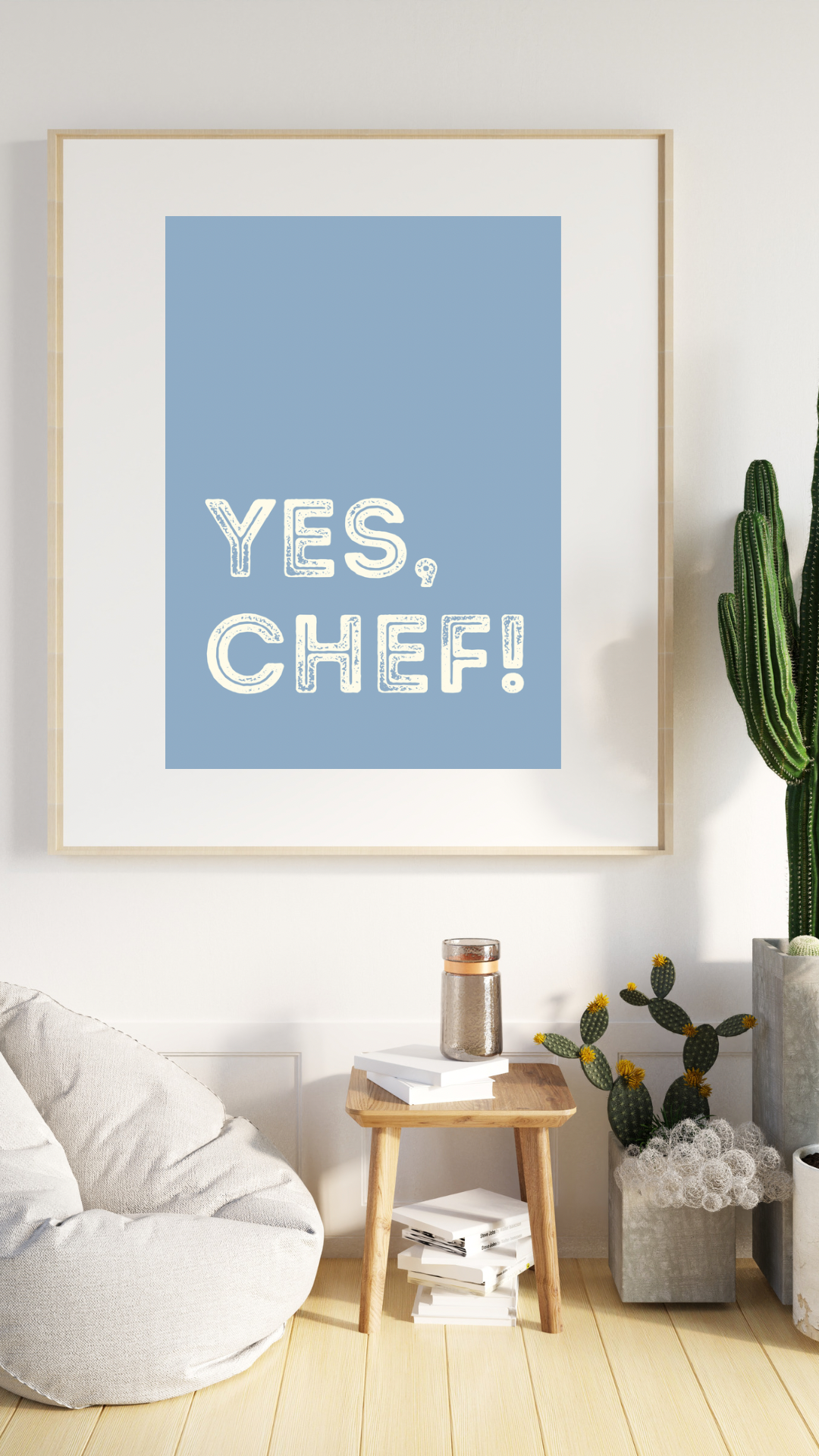 Yes Chef Wall Print