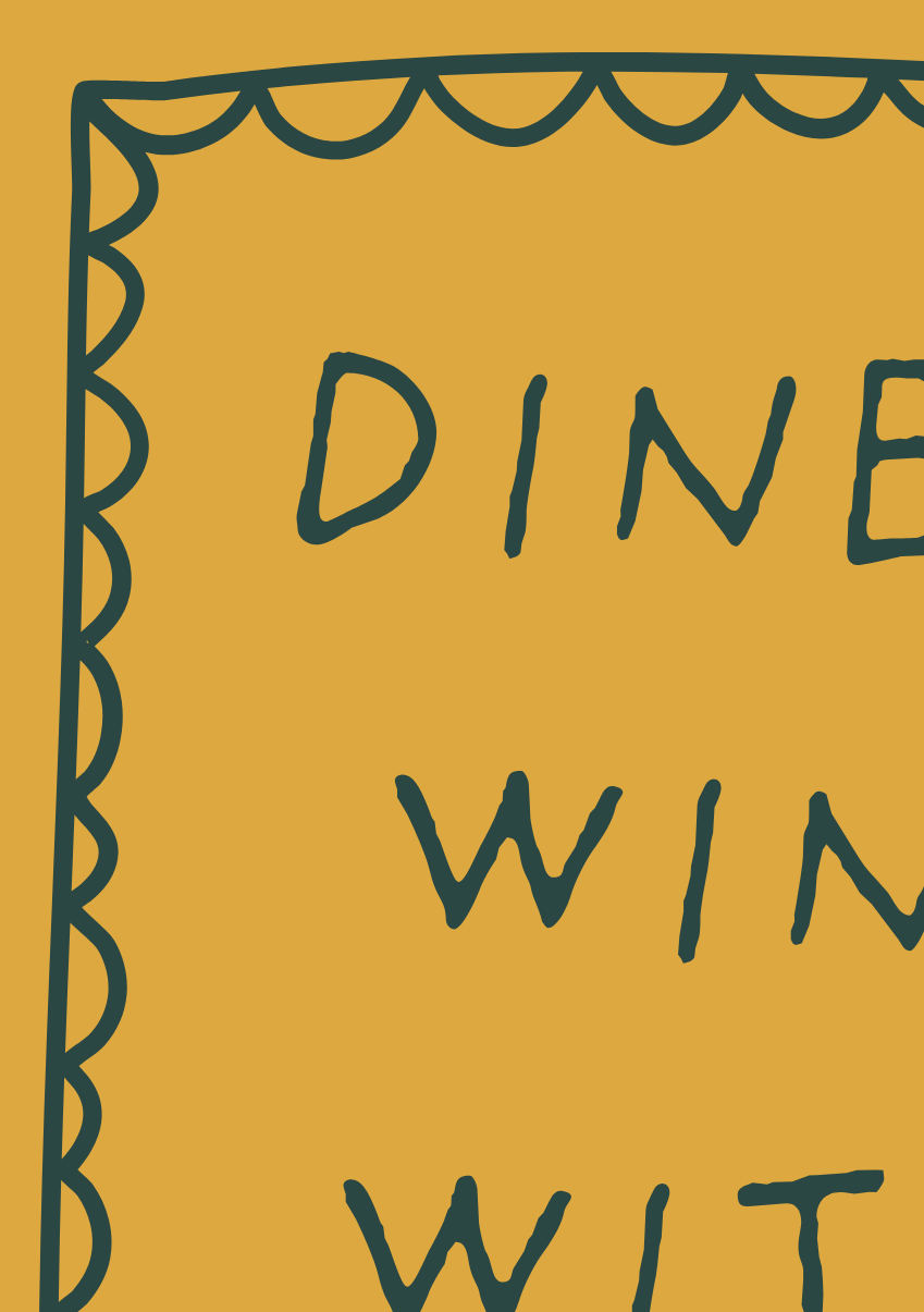 Dine and Wine With Friends Print