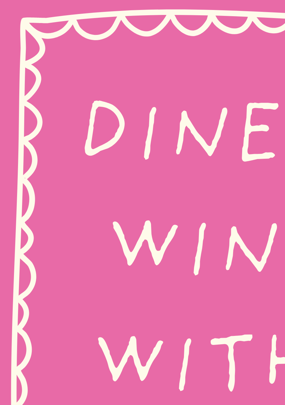 Dine and Wine With Friends Print