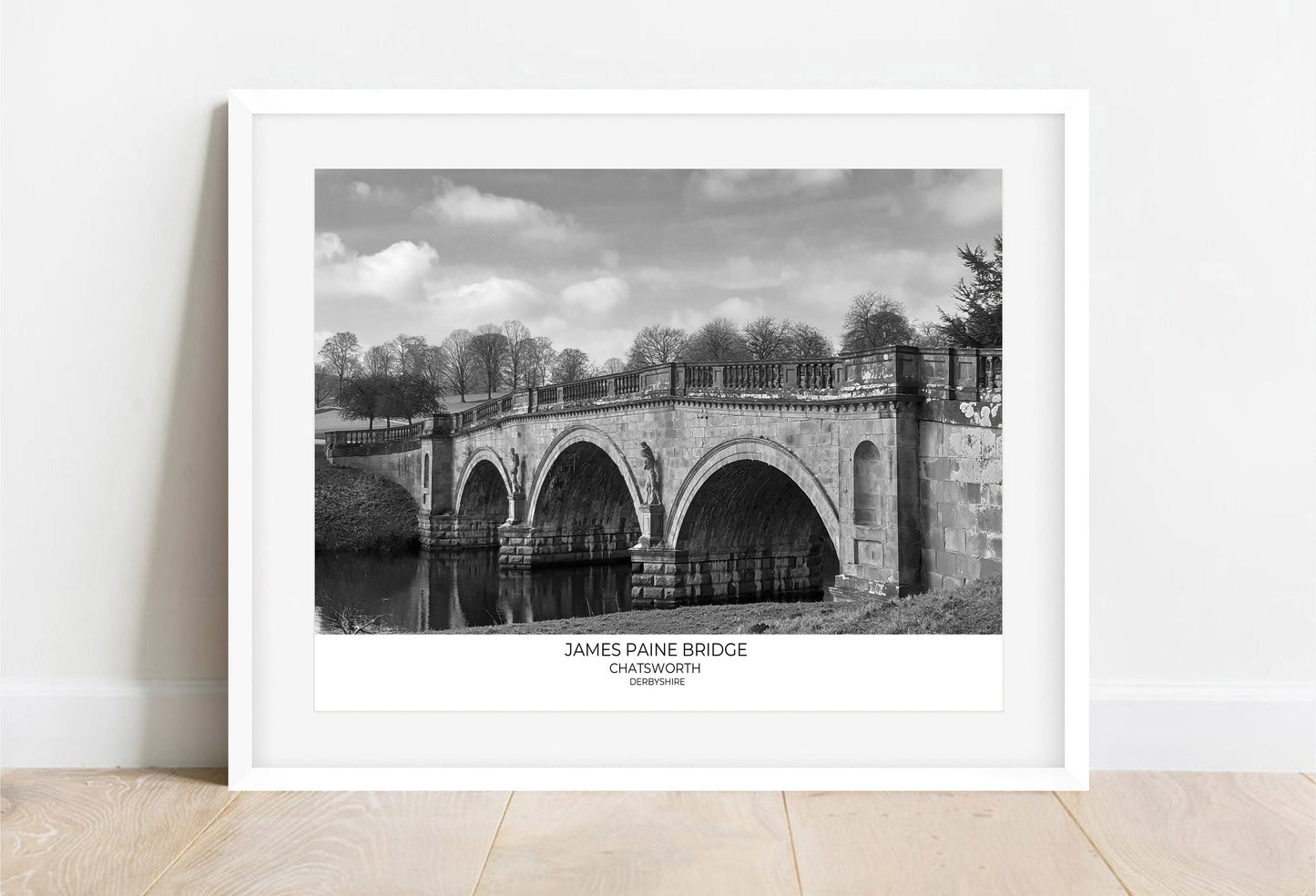 James Paine Bridge Photography Print: Chatsworth, Derbyshire Wall Art