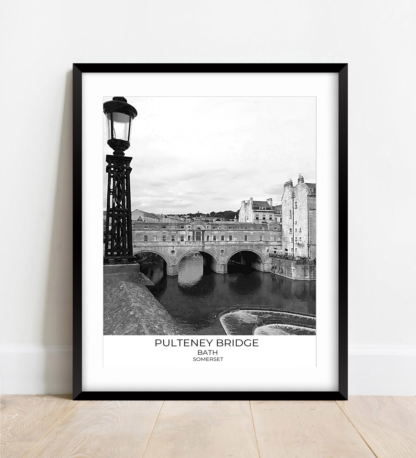 Pulteney Bridge Photography Print: Bath, Somerset Black and White Wall Art