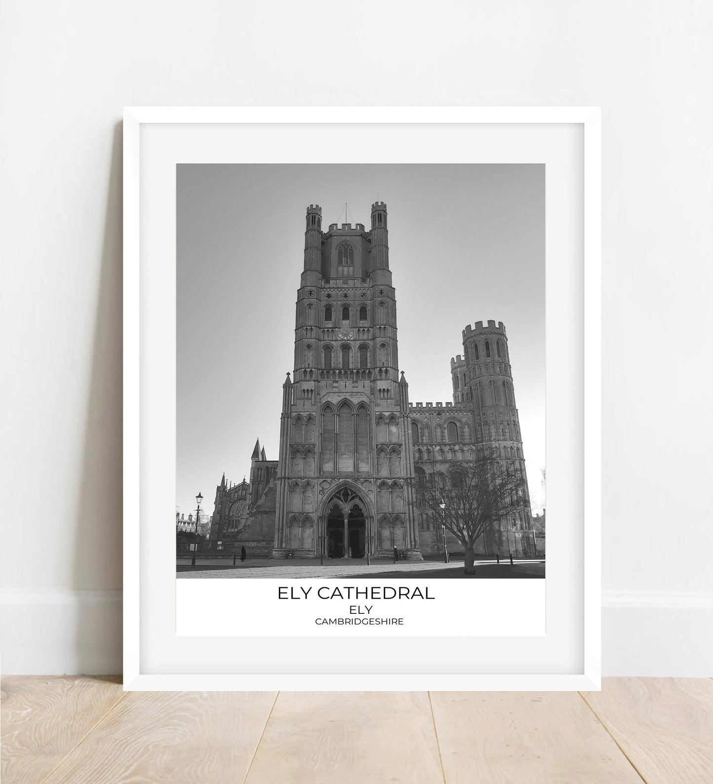 Ely Cathedral Print: Black and White Photography, Cambridgeshire Wall Art