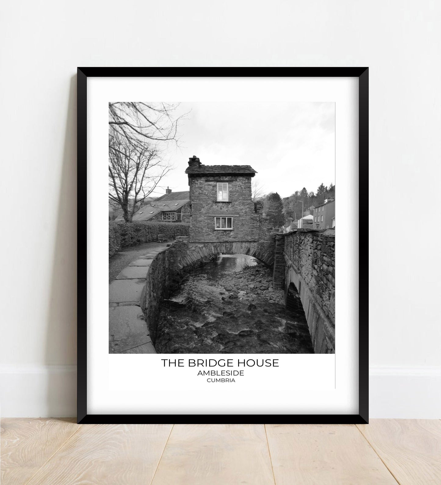 Bridge House, Ambleside, Cumbria: Black and White Photography Print