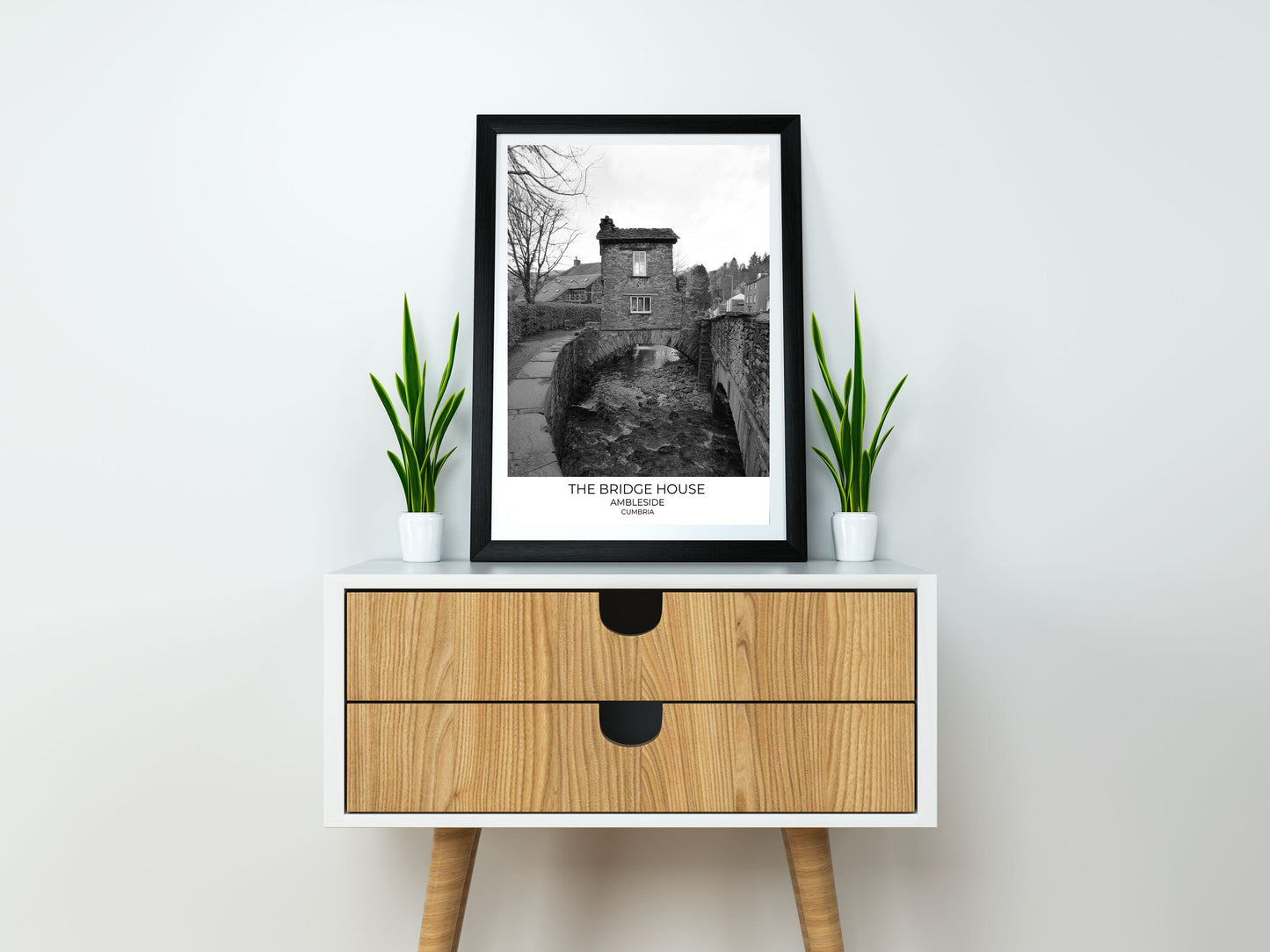 Bridge House, Ambleside, Cumbria: Black and White Photography Print