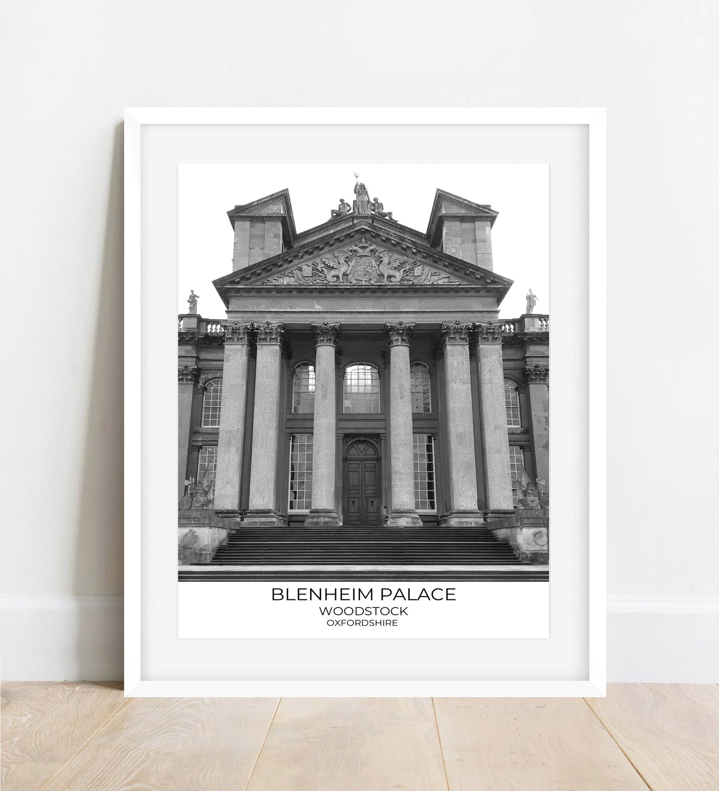 Blenheim Palace Photography Print: Black and White Wall Art