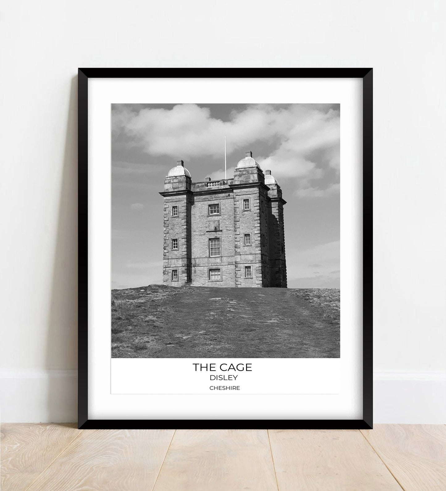 Lyme Park 'The Cage' Print: Cheshire National Trust Black and White Photography