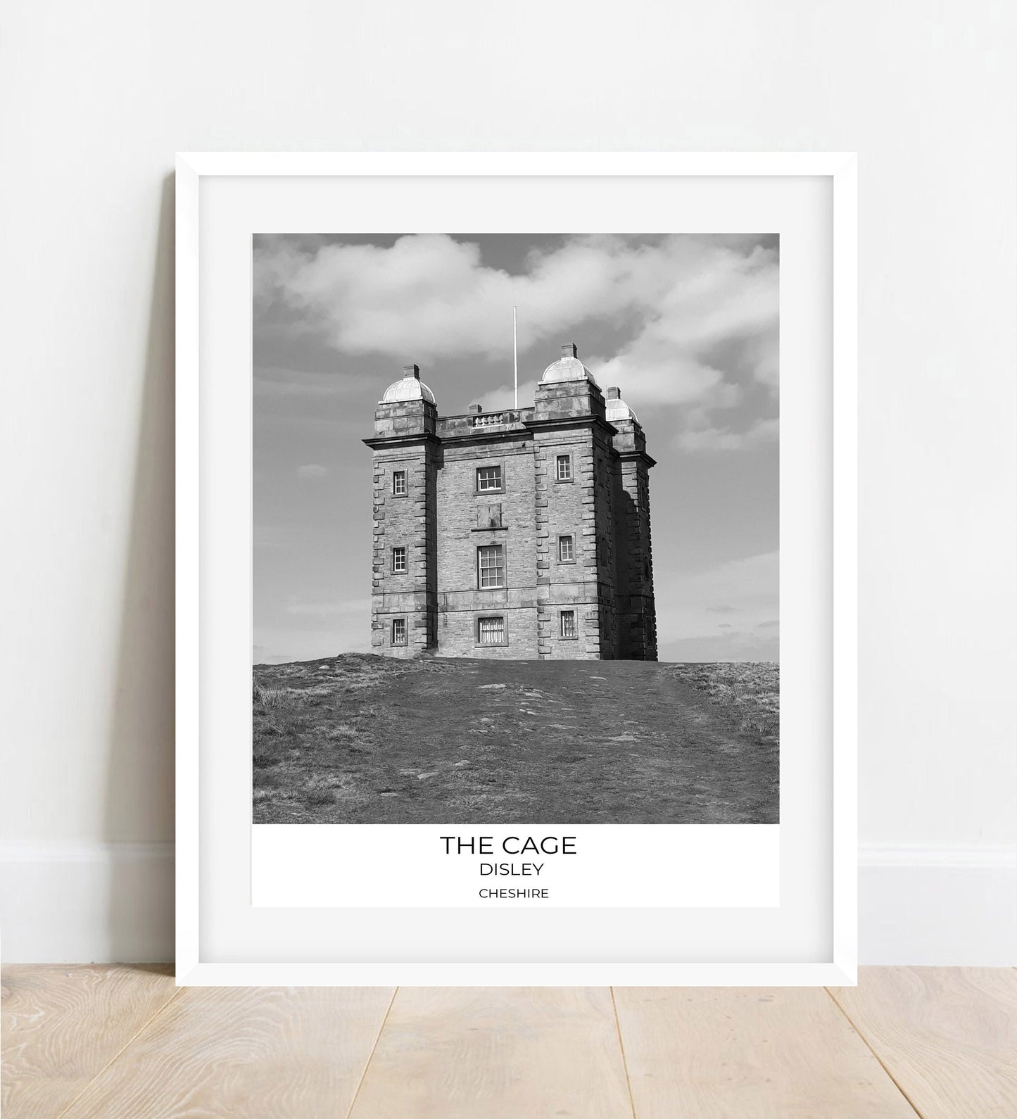 Lyme Park 'The Cage' Print: Cheshire National Trust Black and White Photography
