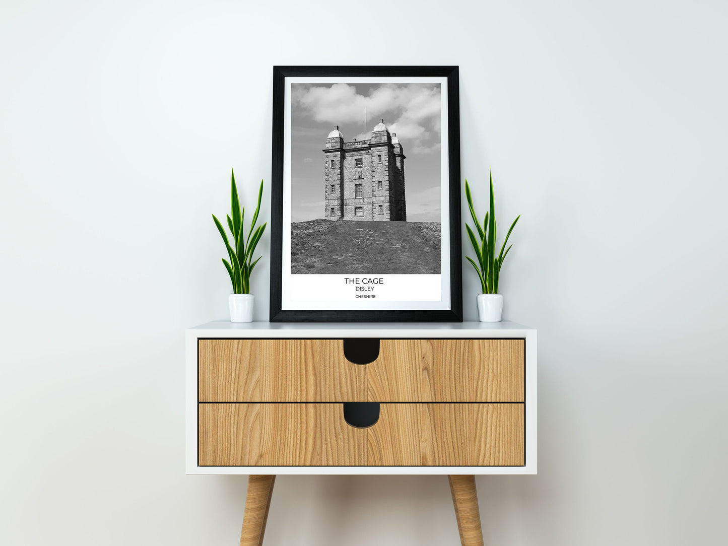 Lyme Park 'The Cage' Print: Cheshire National Trust Black and White Photography