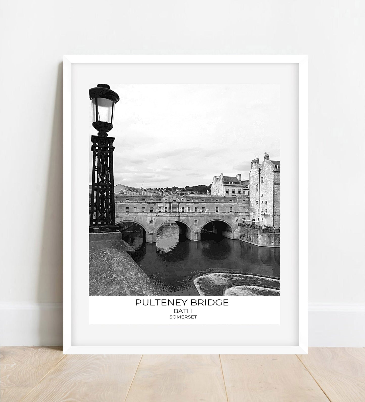 Pulteney Bridge Photography Print: Bath, Somerset Black and White Wall Art