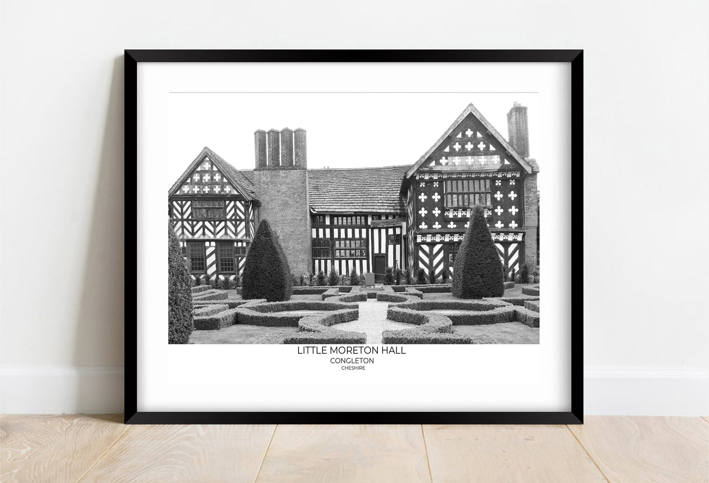 Little Moreton Hall Print: Black and White National Trust Wall Art