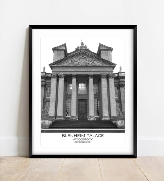 Blenheim Palace, Woodstock, Oxfordshire, Black and White Print
