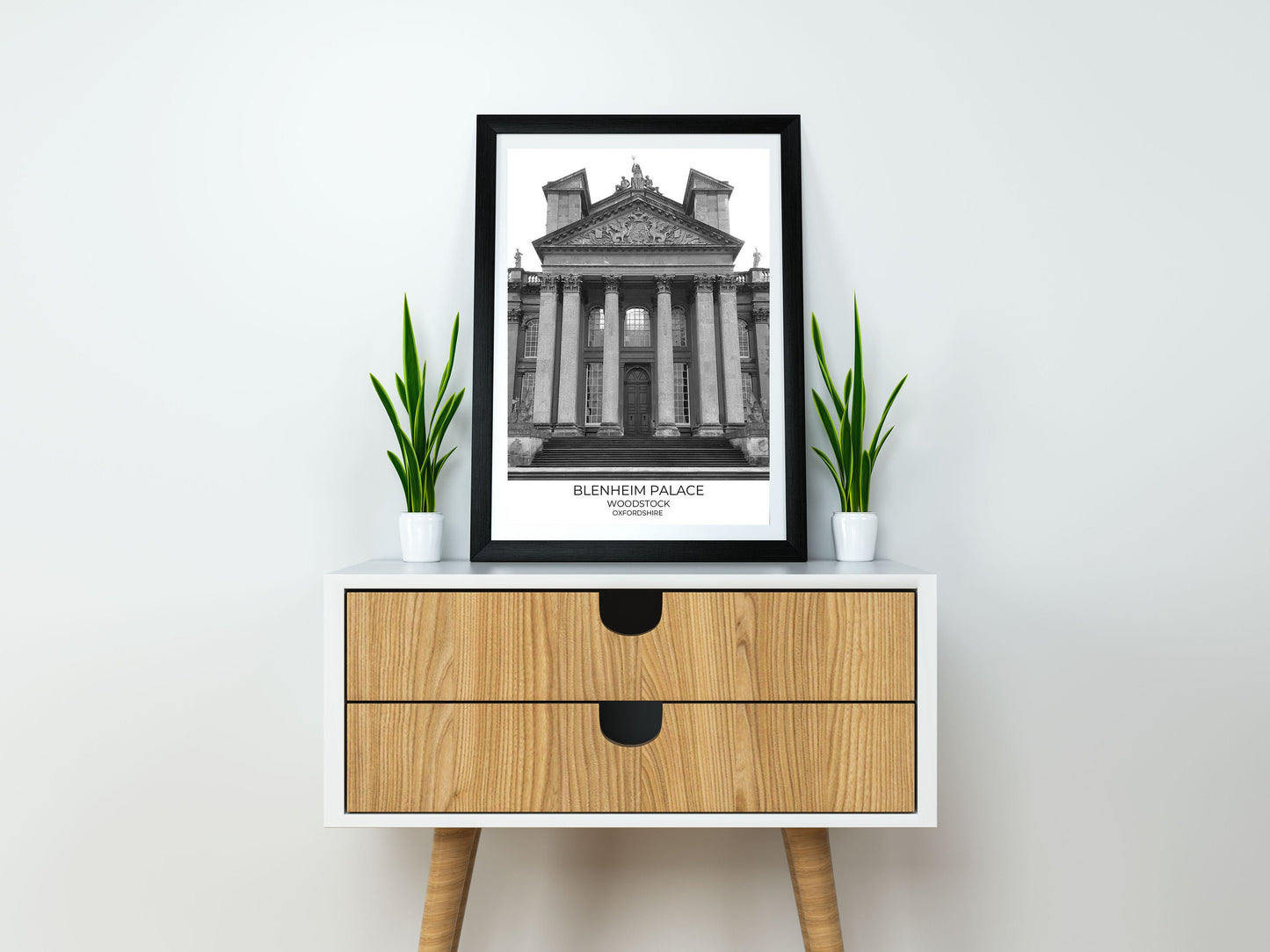 Blenheim Palace Photography Print: Black and White Wall Art