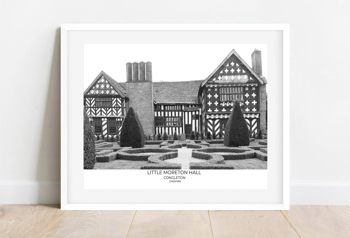 Little Moreton Hall Print: Black and White National Trust Wall Art