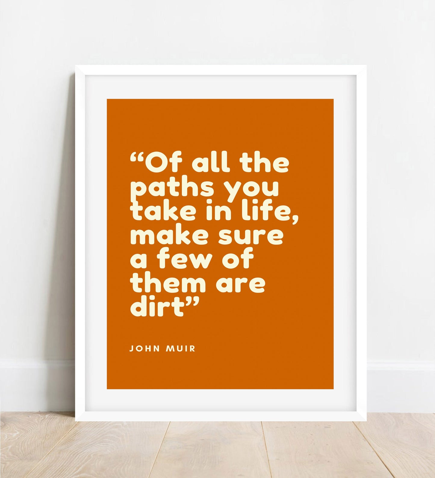 John Muir Quote Print: Hiking Outdoors Wall Art