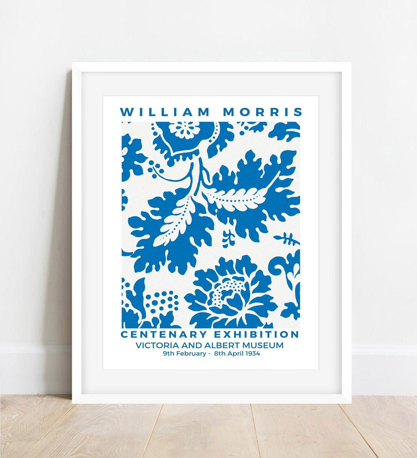 William Morris Exhibition Poster: Art Nouveau Floral Print