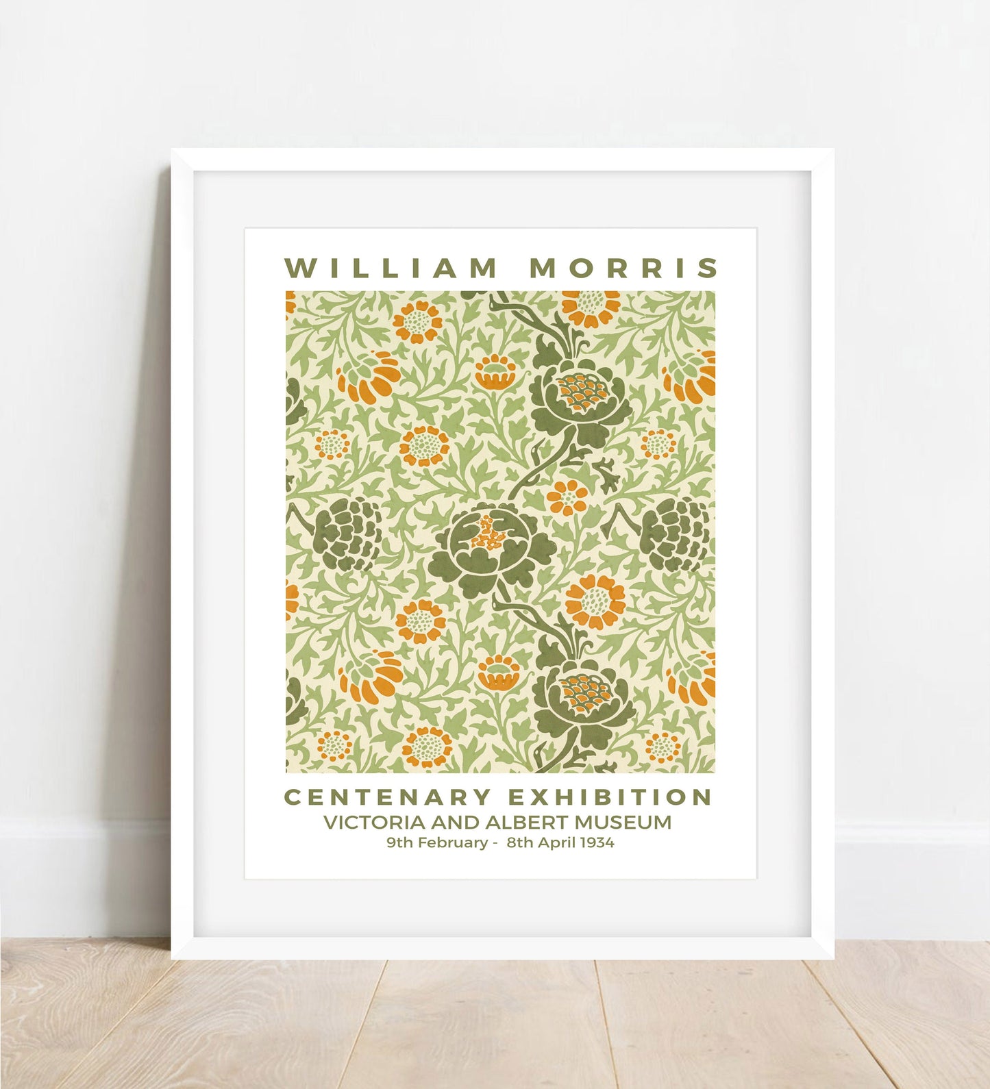 William Morris Flower Print: Grafton Pattern, Art Nouveau Home Decor