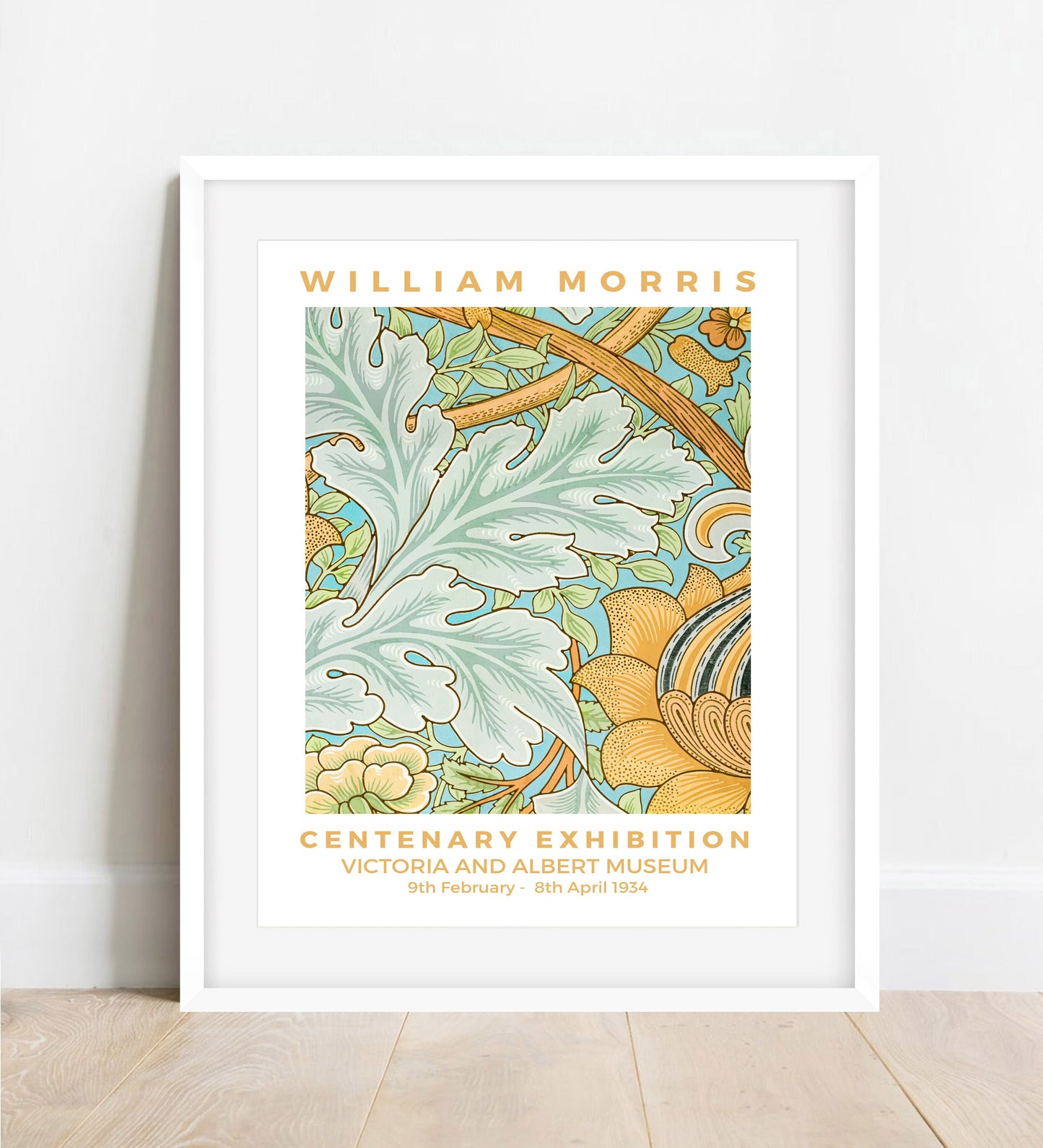 William Morris Exhibition Art Print: Floral Leaf Wall Decor