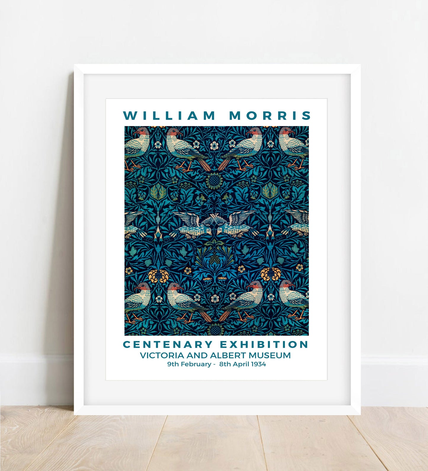 William Morris Birds Print: Art Nouveau Floral Home Decor