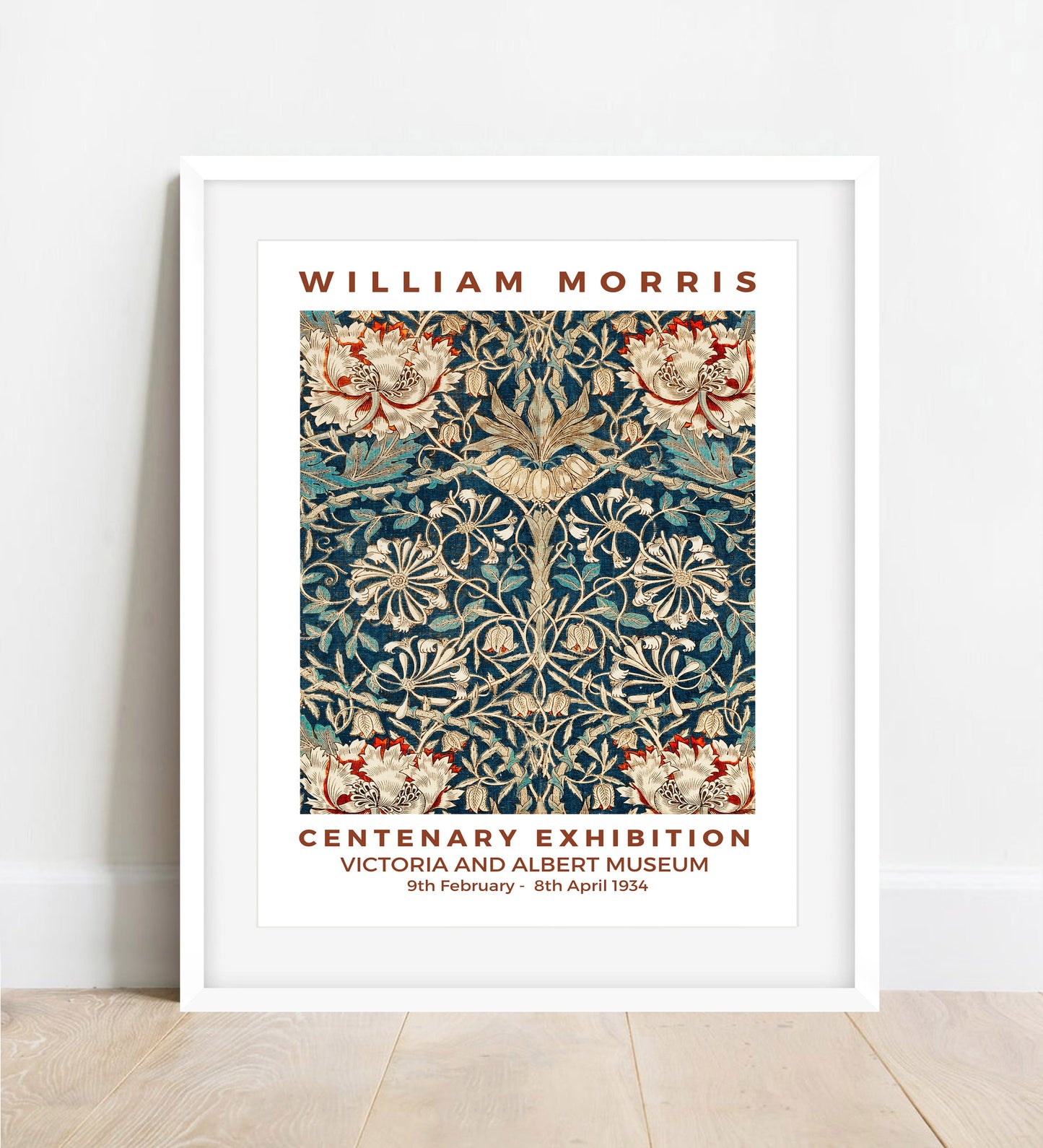 William Morris Honeysuckle Art Nouveau Exhibition Poster
