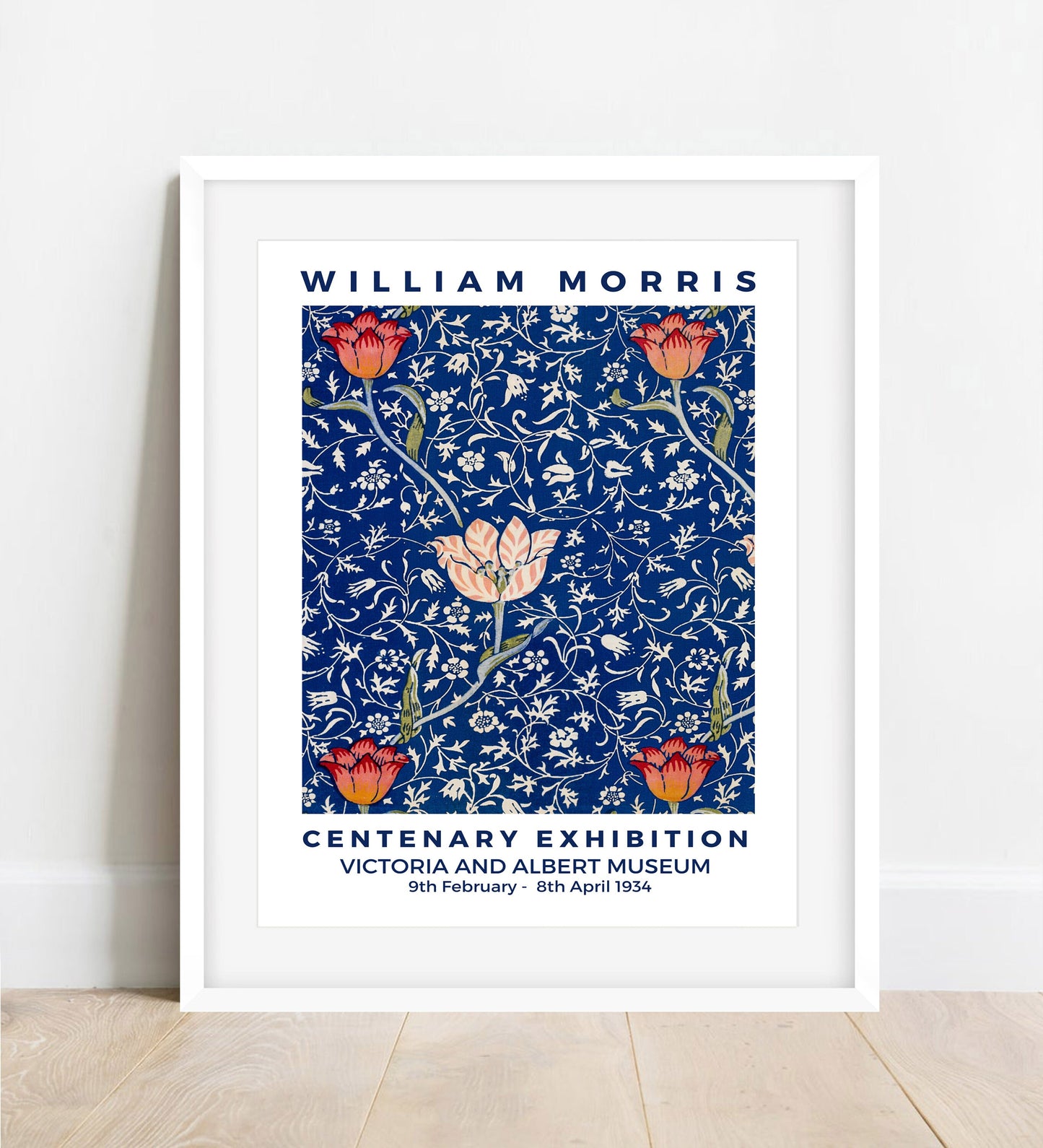 William Morris Medway Flower Pattern Art Nouveau Exhibition Poster