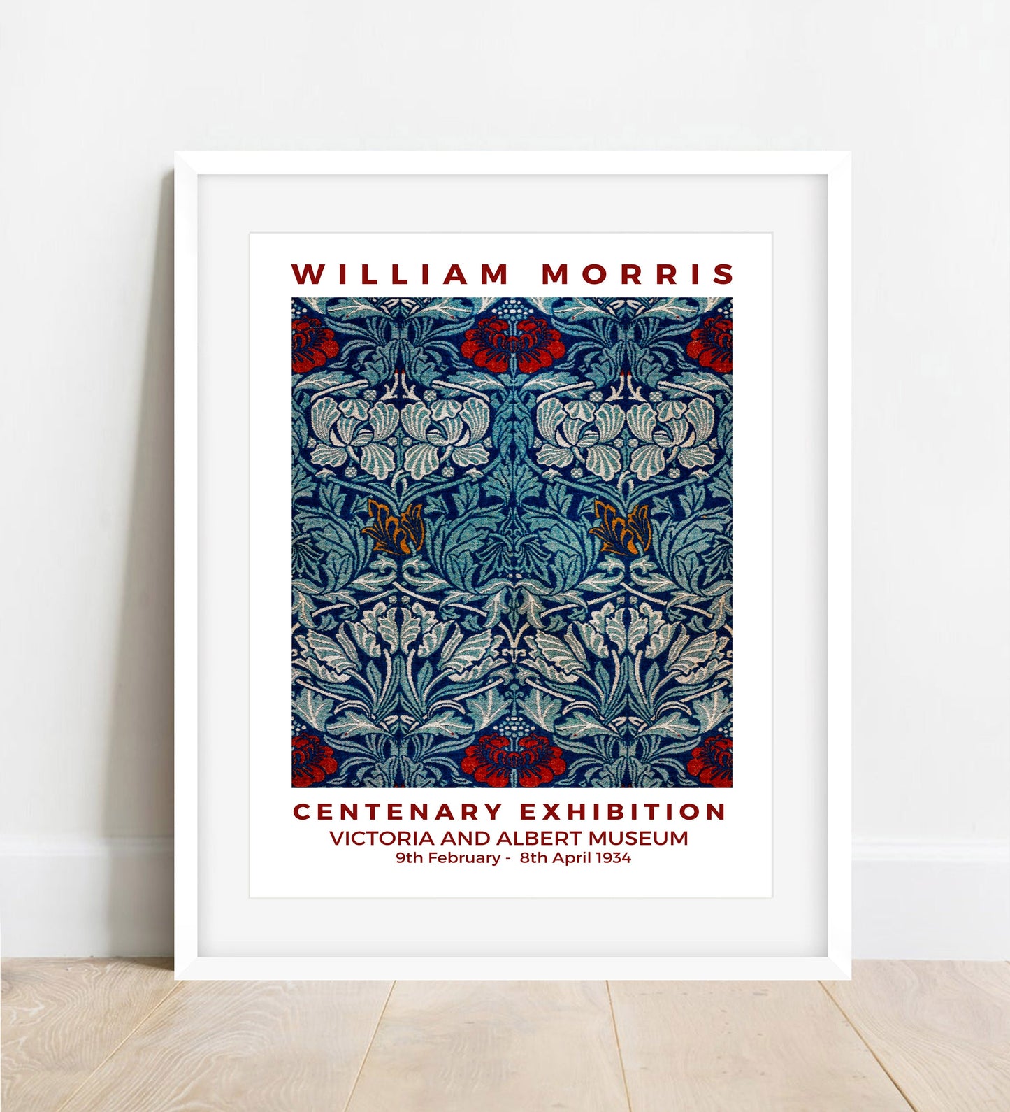 William Morris Tulip & Rose Print: Art Nouveau Floral Wall Art