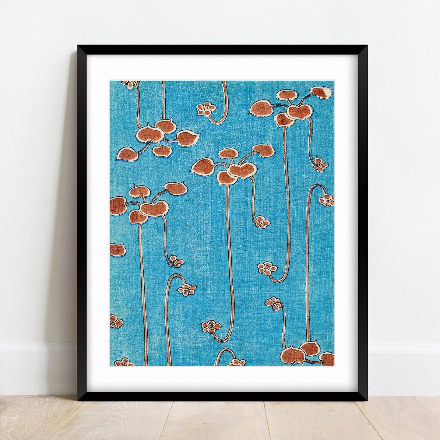 Watanabe Seitei Vine Leaves Print: Japanese Oriental Art