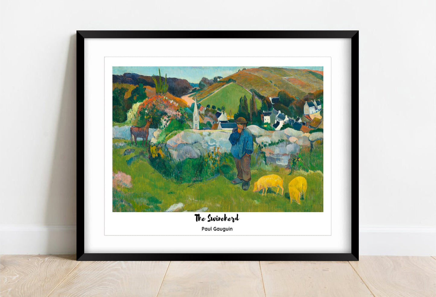 Paul Gauguin 'The Swineherd' Vintage Art Print