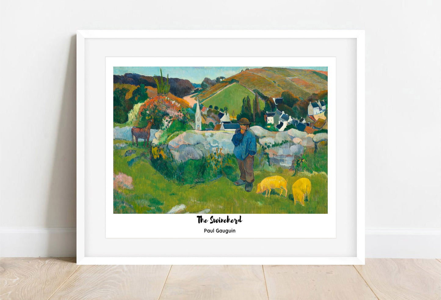 Paul Gauguin 'The Swineherd' Vintage Art Print