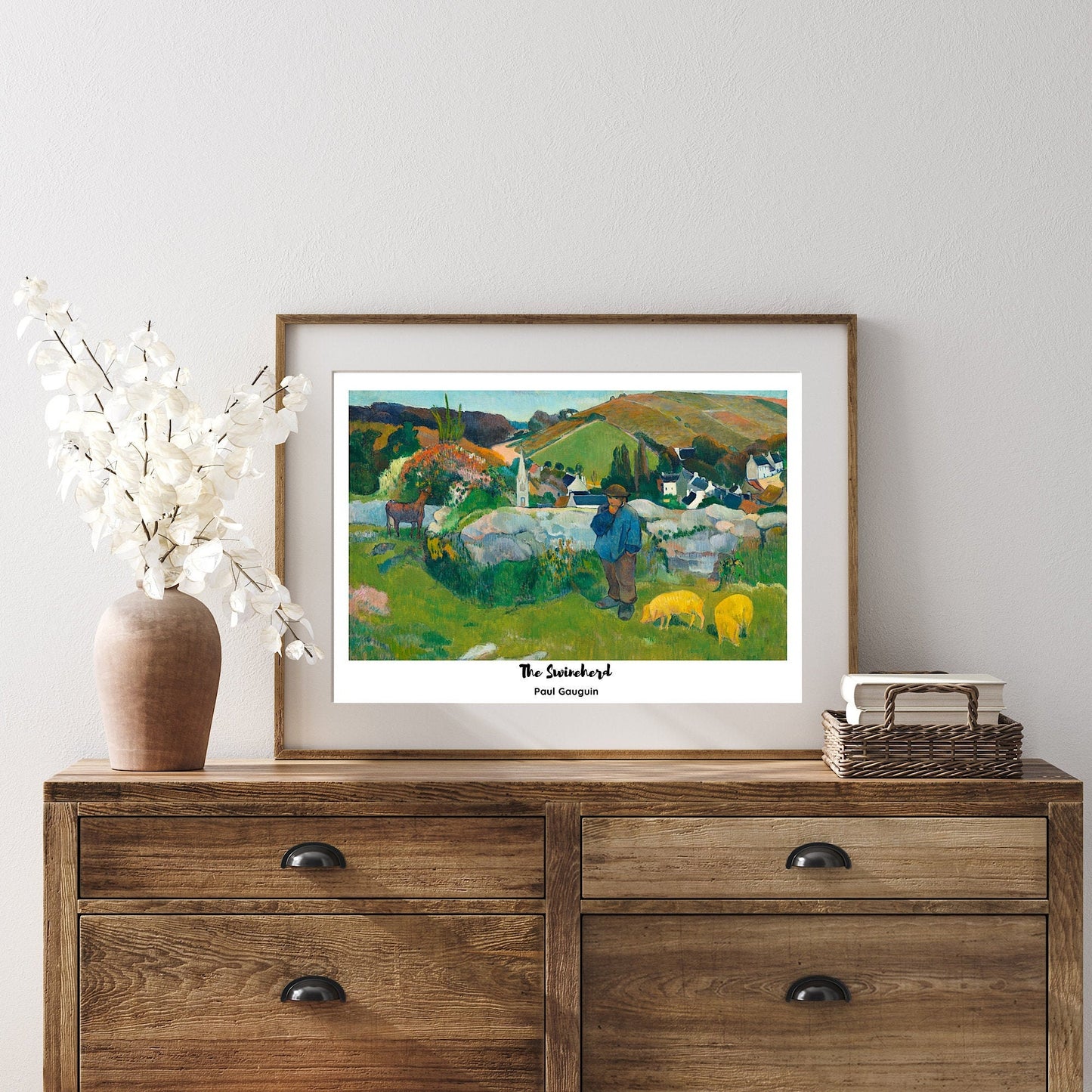 Paul Gauguin 'The Swineherd' Vintage Art Print