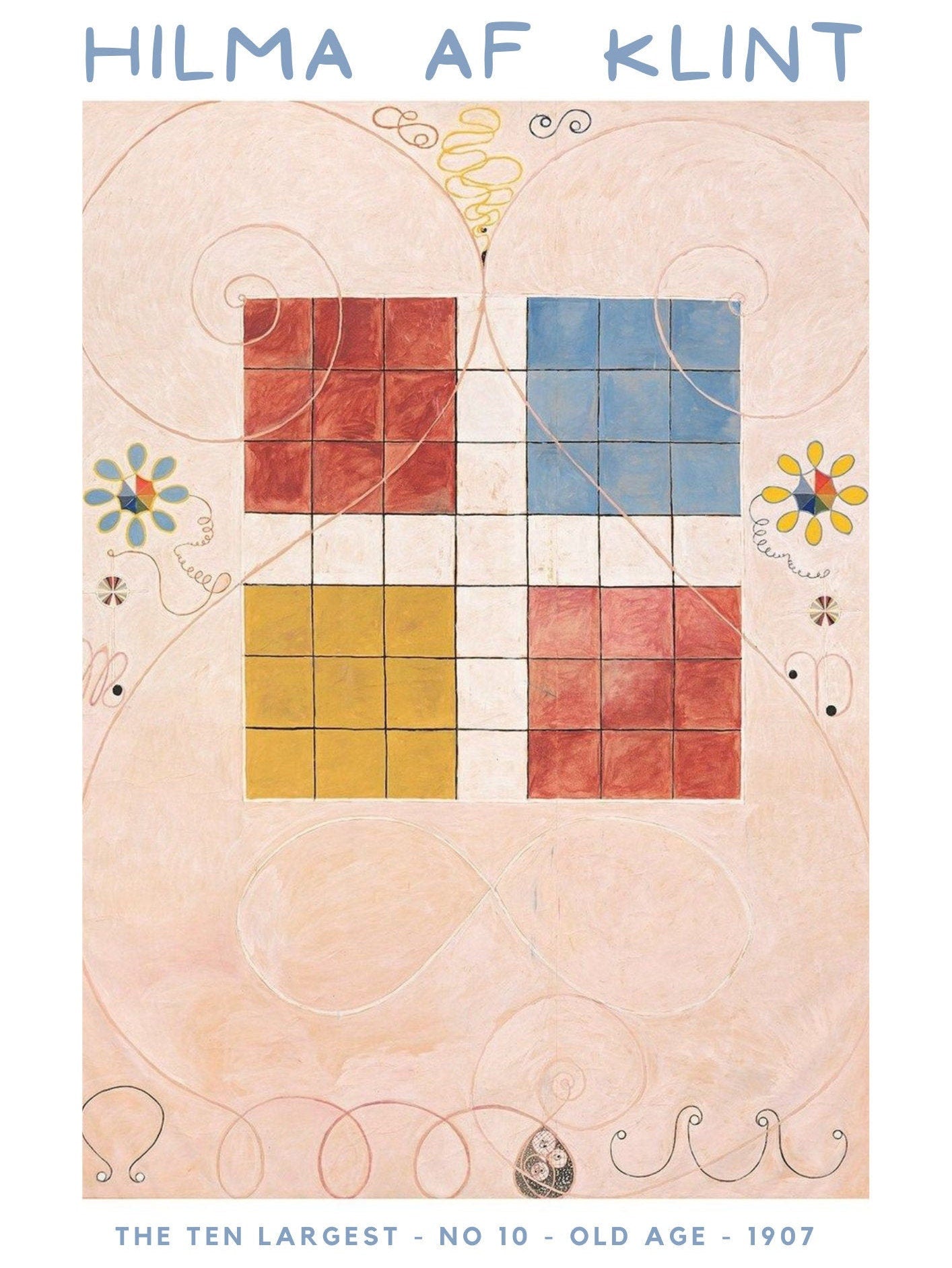 Hilma Af Klint Exhibition Print: Abstract Art, The Ten Largest No.1 Childhood