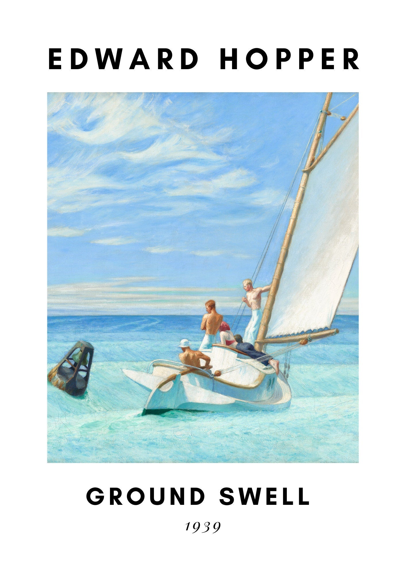 Edward Hopper Ground Swell Poster: American Realism Art Print