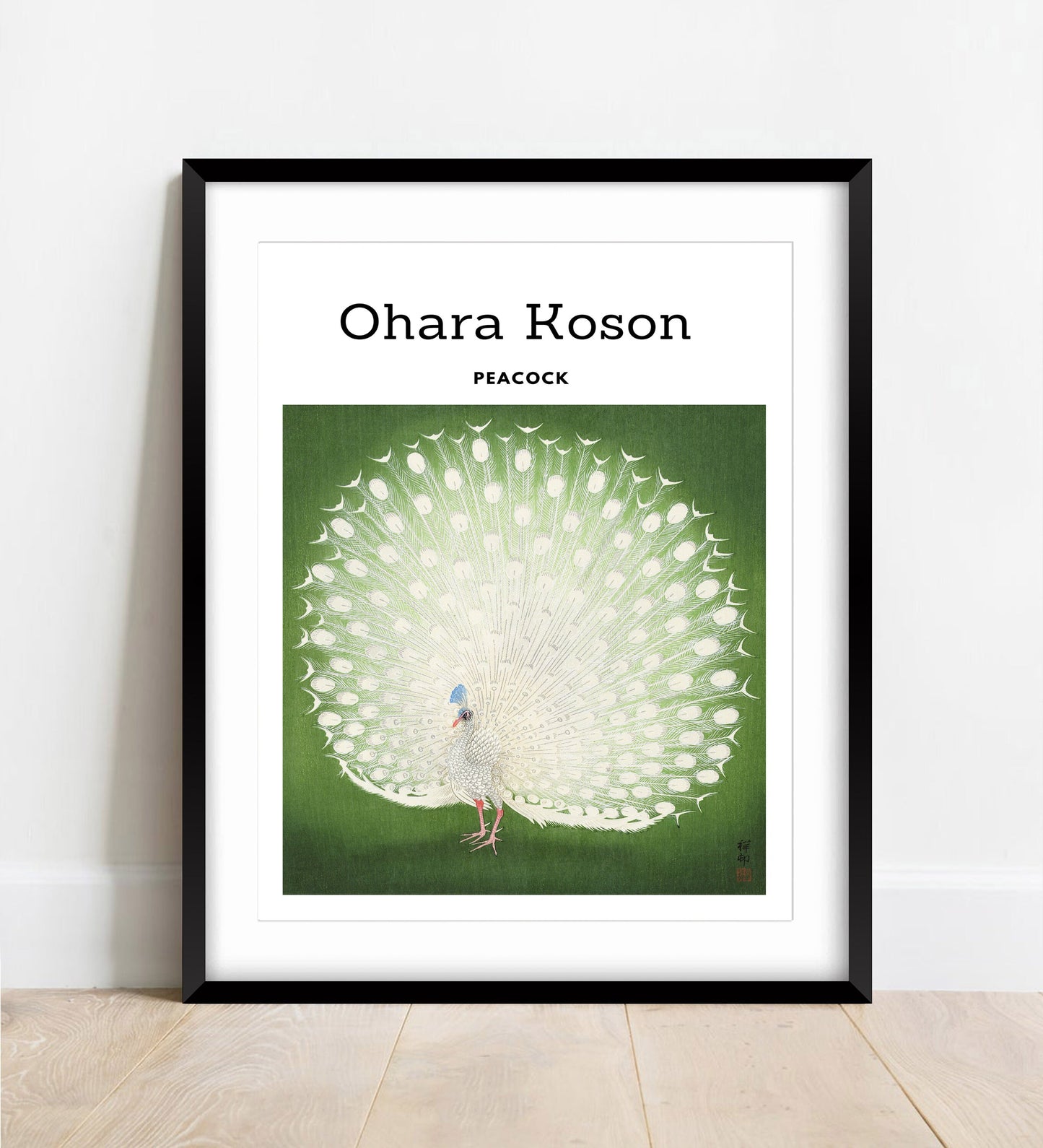 Ohara Koson Peacock Print: Vintage Japanese Art (A1/A2A3/A4)