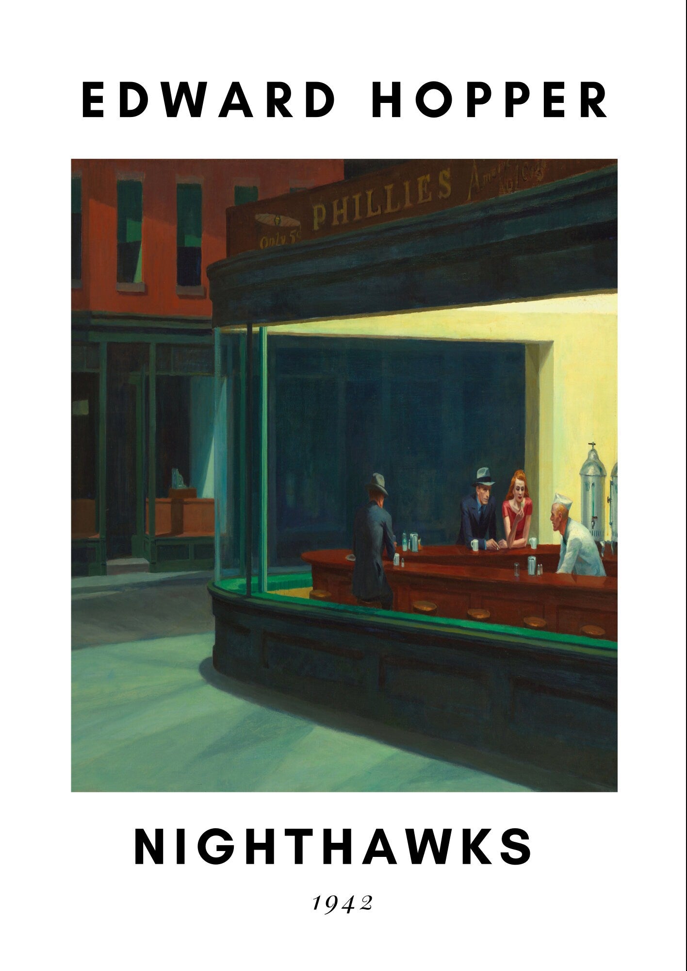 Edward Hopper Nighthawks Print: American Realist Fine Art Paper