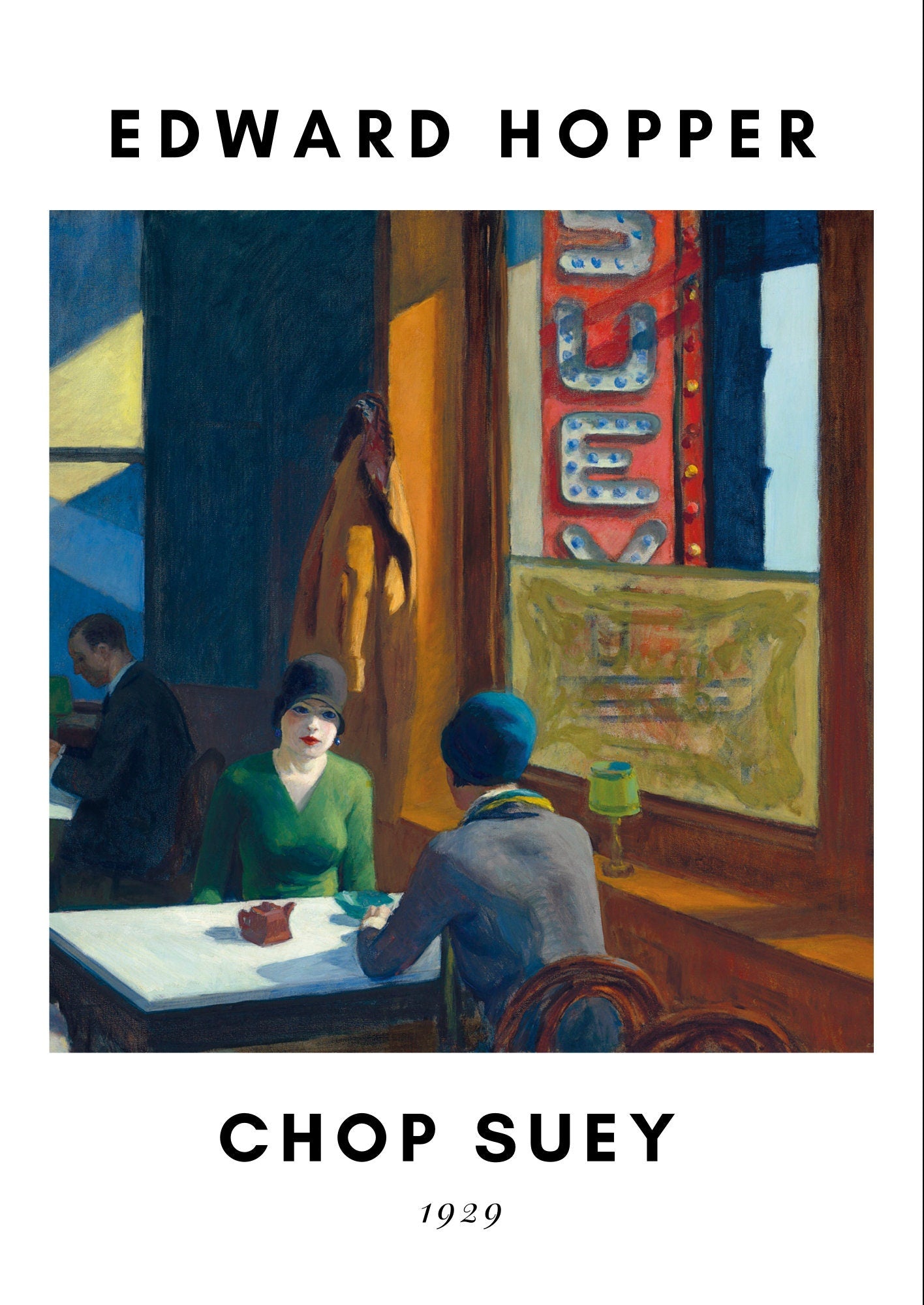 Edward Hopper Chop Suey Art Print: Mid-Century American Realism