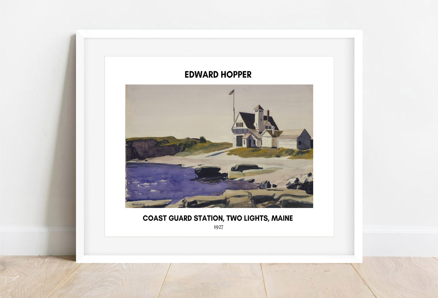 Edward Hopper Art Print: Coast Guard Station, Maine - American Realism