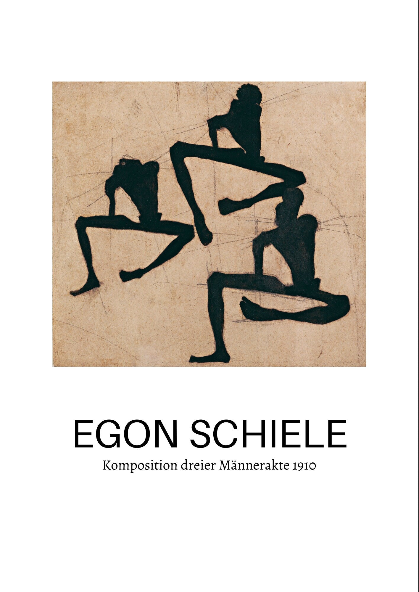 Egon Schiele Nude Art Print - Expressionist Fine Art Poster