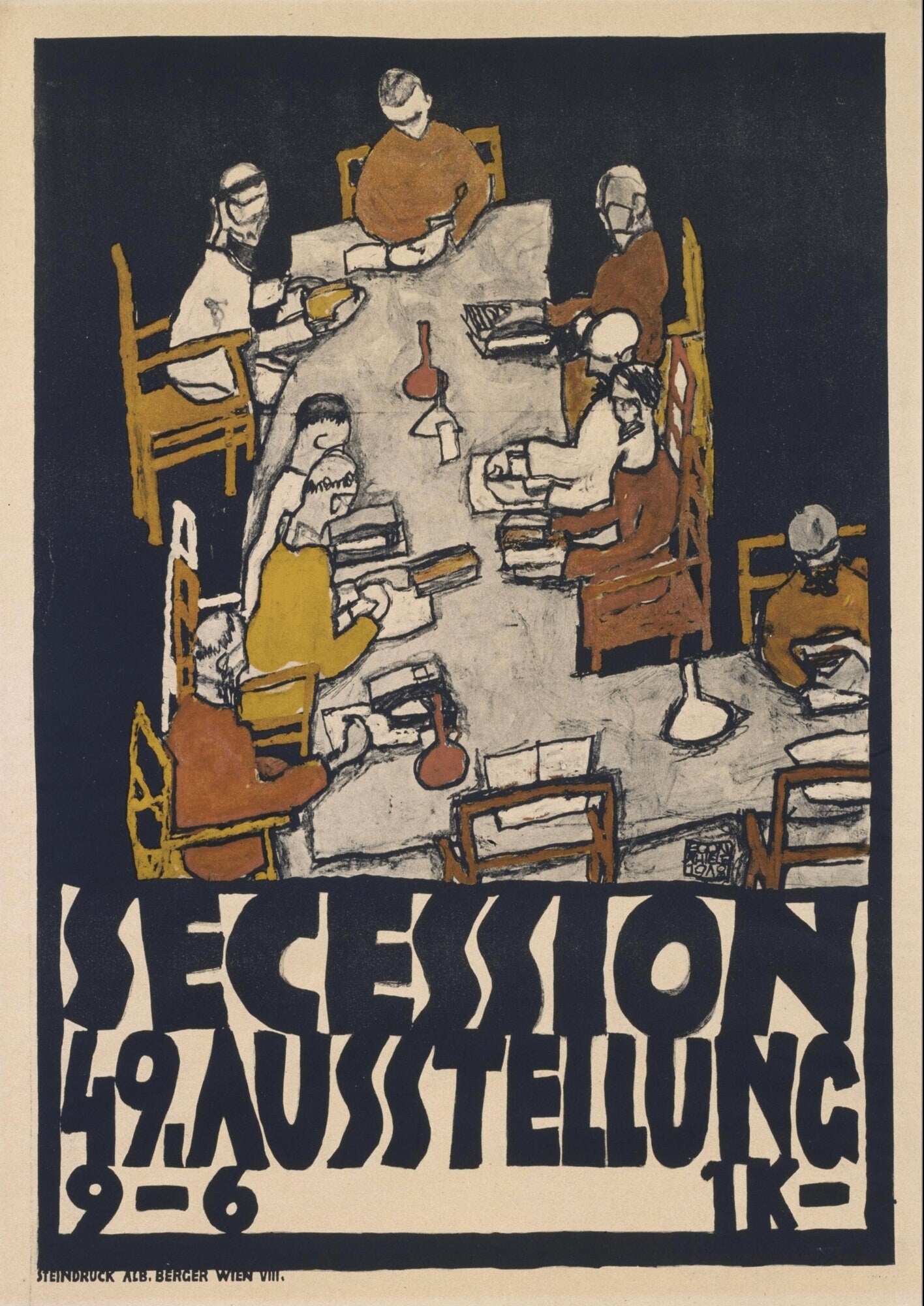 Egon Schiele Secession 49 Exhibition Print: Expressionism Wall Art