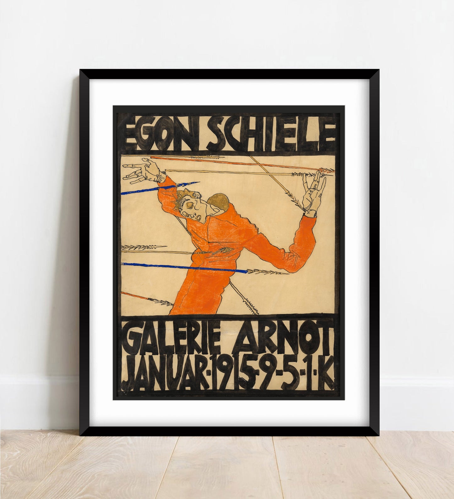 Egon Schiele, Galerie Arnot Exhibition Print