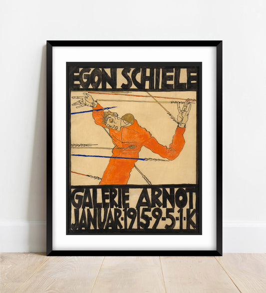 Egon Schiele, Galerie Arnot Exhibition Print