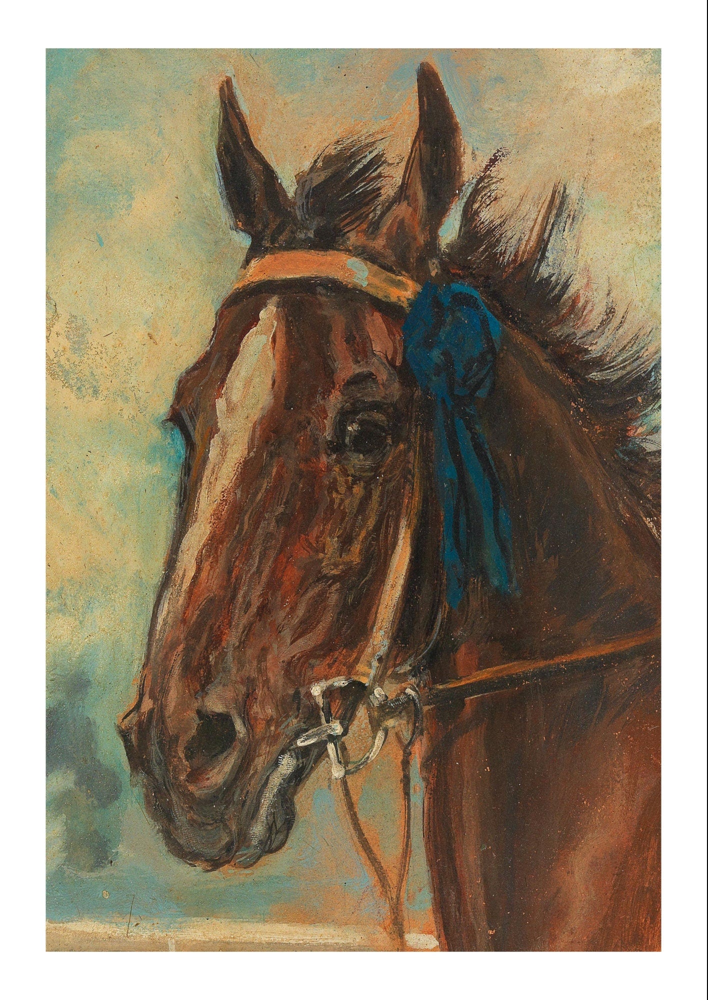 Ludwig Koch Horse Art Print: Vintage Horse Illustration