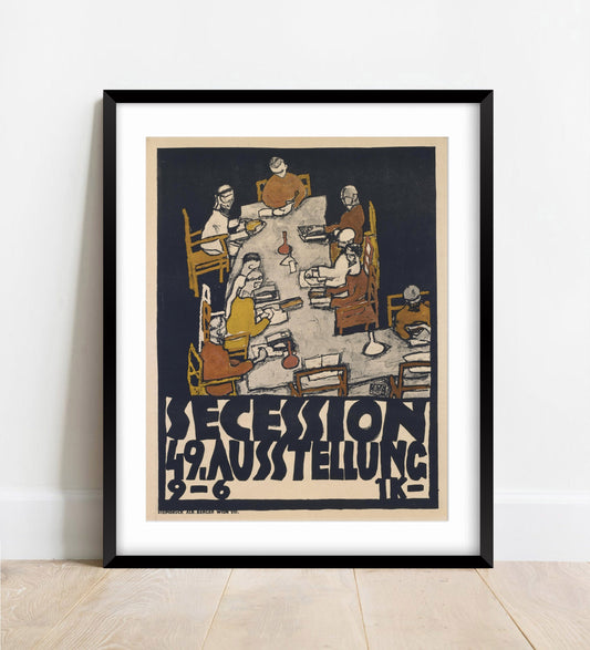 Egon Schiele, Secession 49 Exhibition Print
