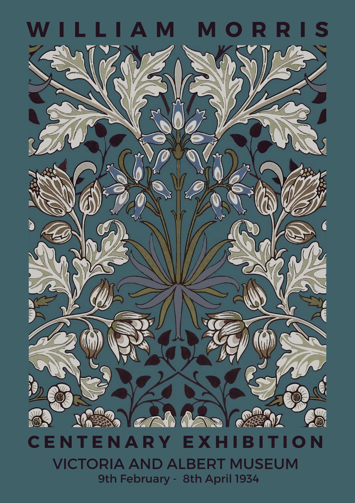 William Morris Hyacinth Print: Vintage Floral Wall Art